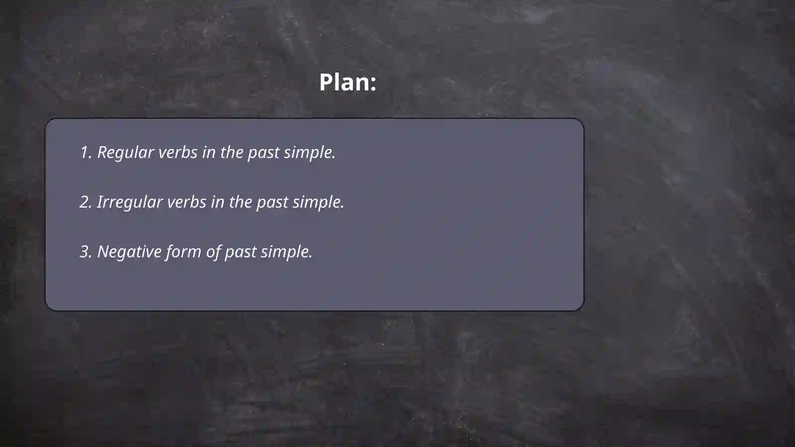 Past simple 2