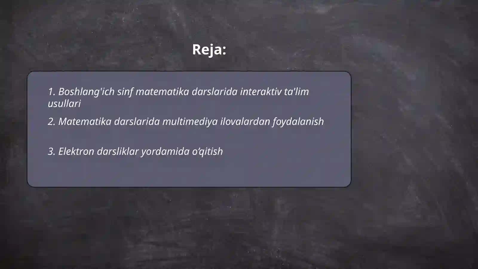 Boshlang'ich sinf matematika darslarida pedagogik texnologiyalardan foydalanish 2