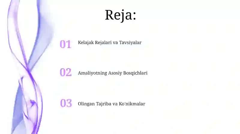Birinchi Yarim Yillik Malakaviy Amliyoti 2