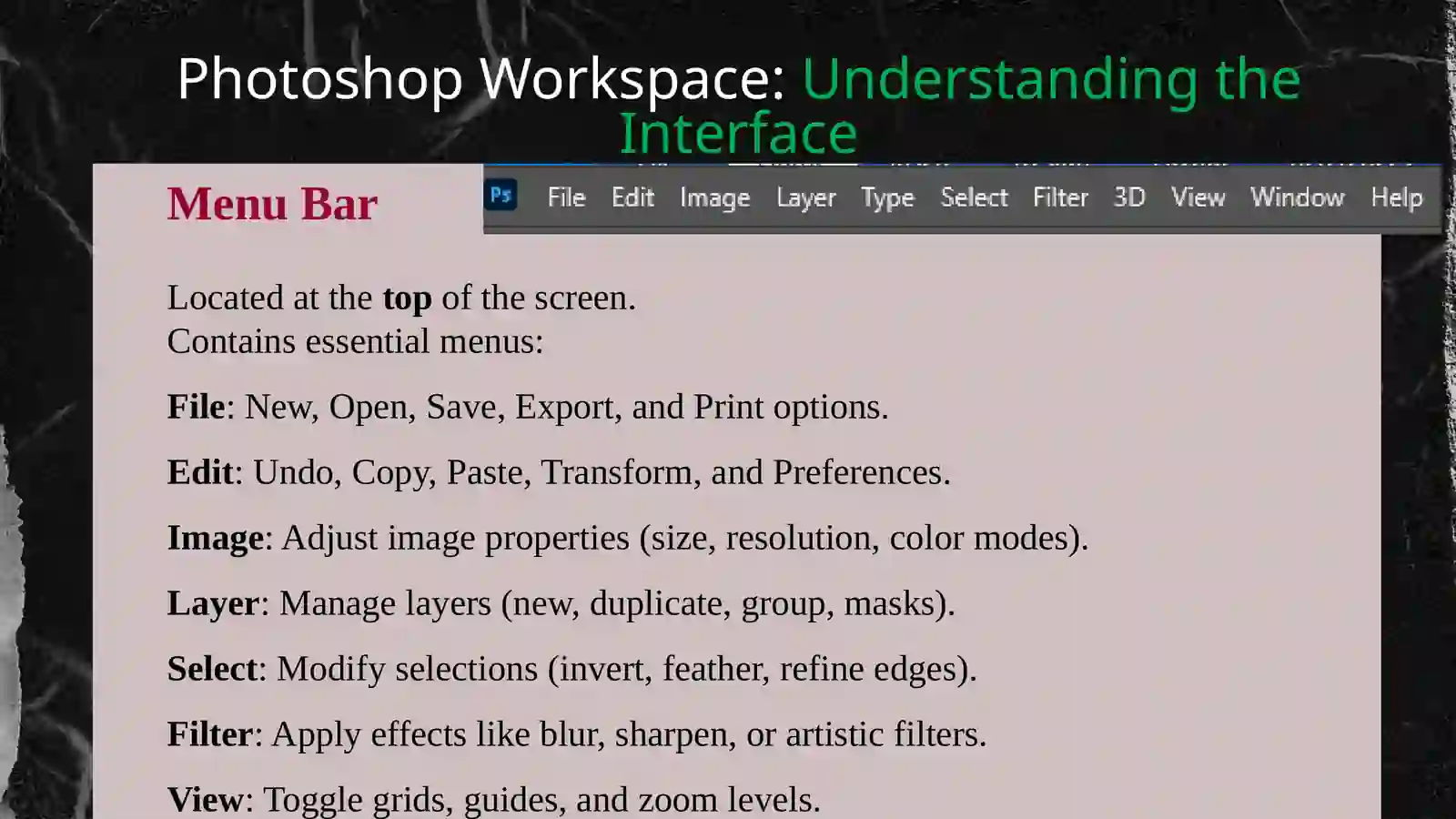 ADOBE PHOTOSHOP- INTRODUCTION 2