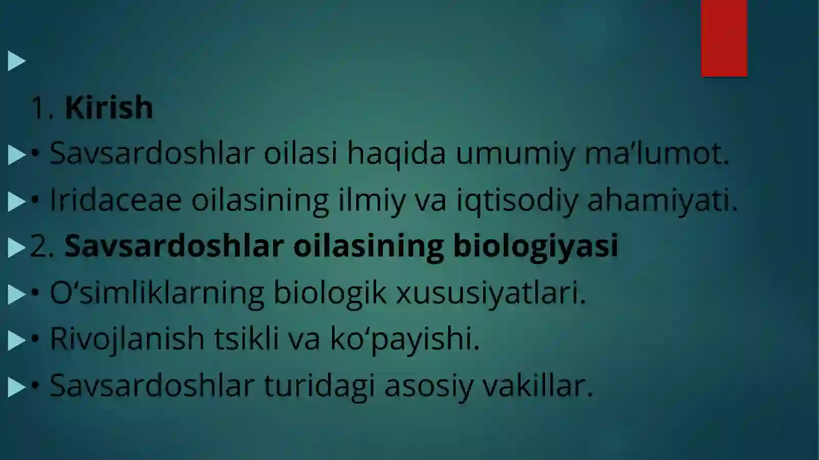 Savsardoshlar(Iridaceae) 2