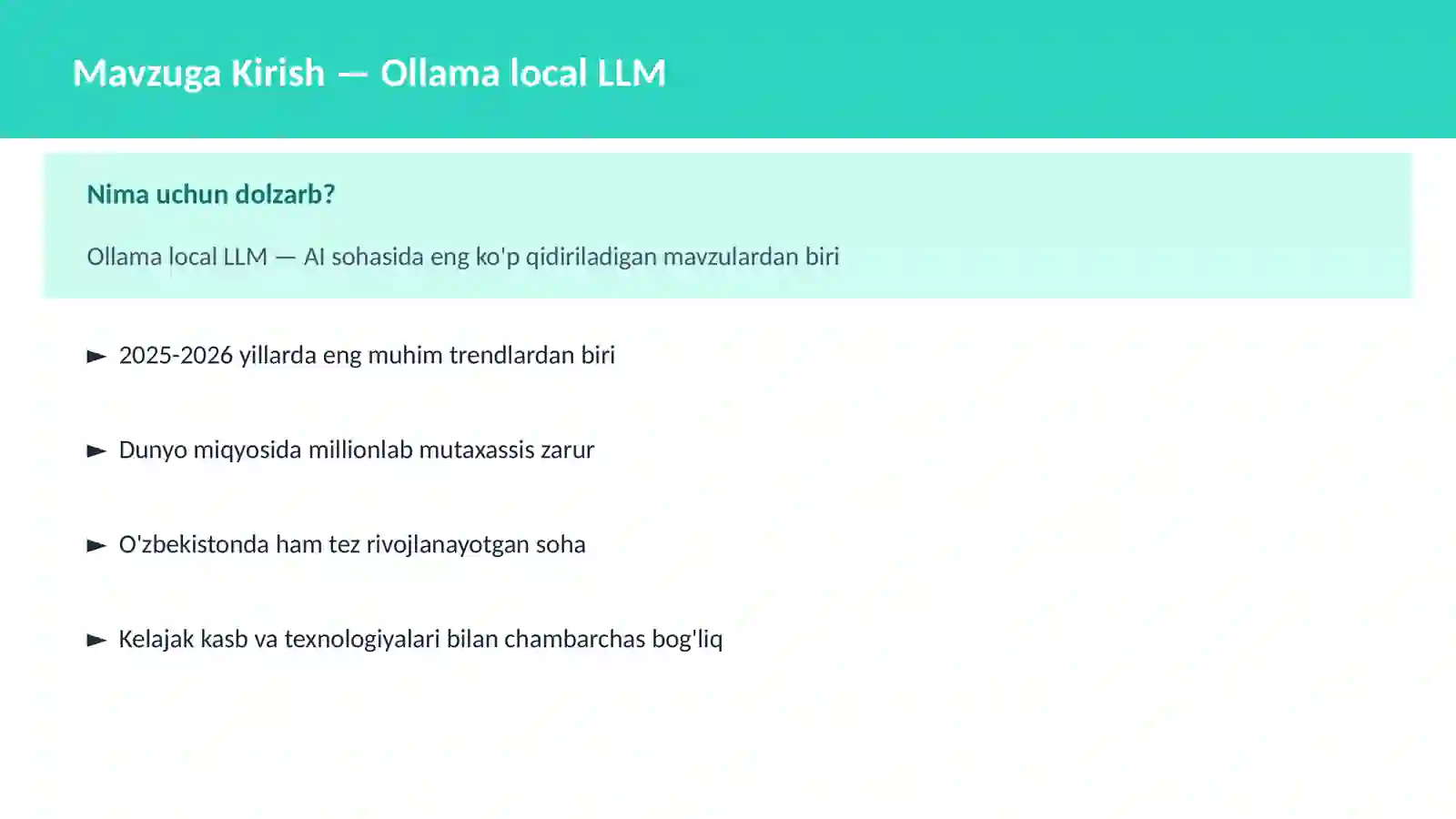 GENERATIVE AI VA LLM 2