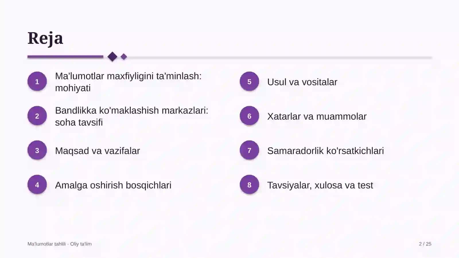 bandlikka ko'maklashish markazlarida ma'lumotlar bilan ishlashda maxfiylikni ta'minlash 2963 2