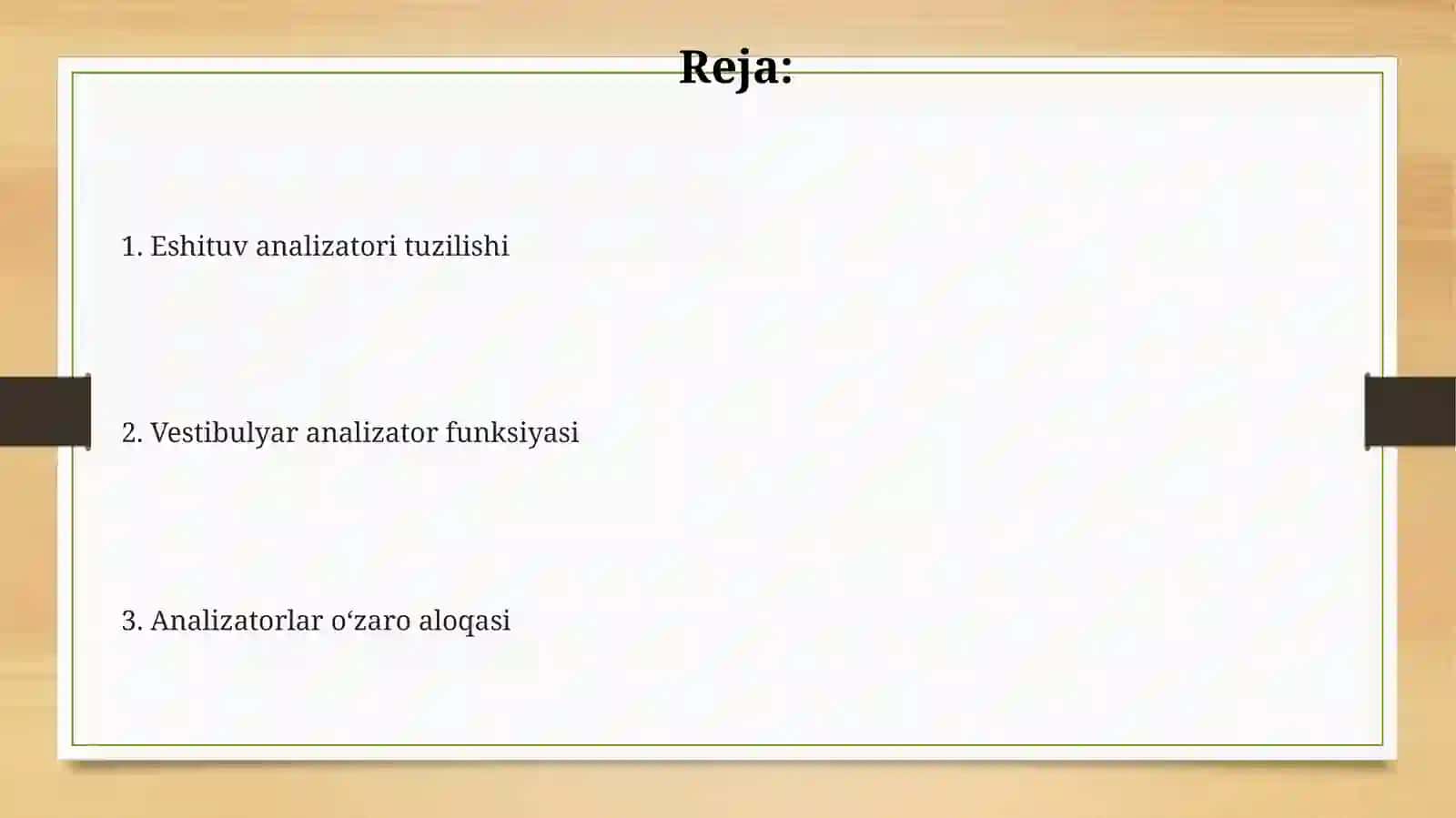 Eshituv va vestibulyar analizatorlar va ichki a'zolarning oʻzaro bogʻliqligi 2