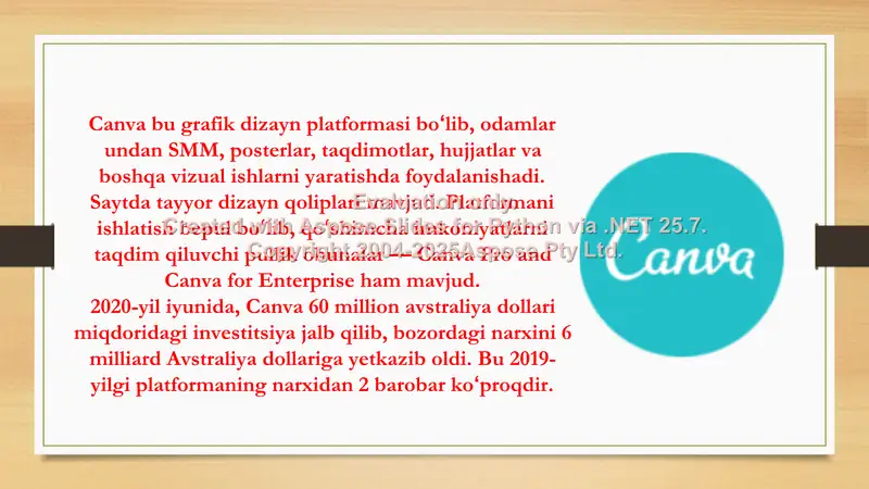 Canva dasturi 2