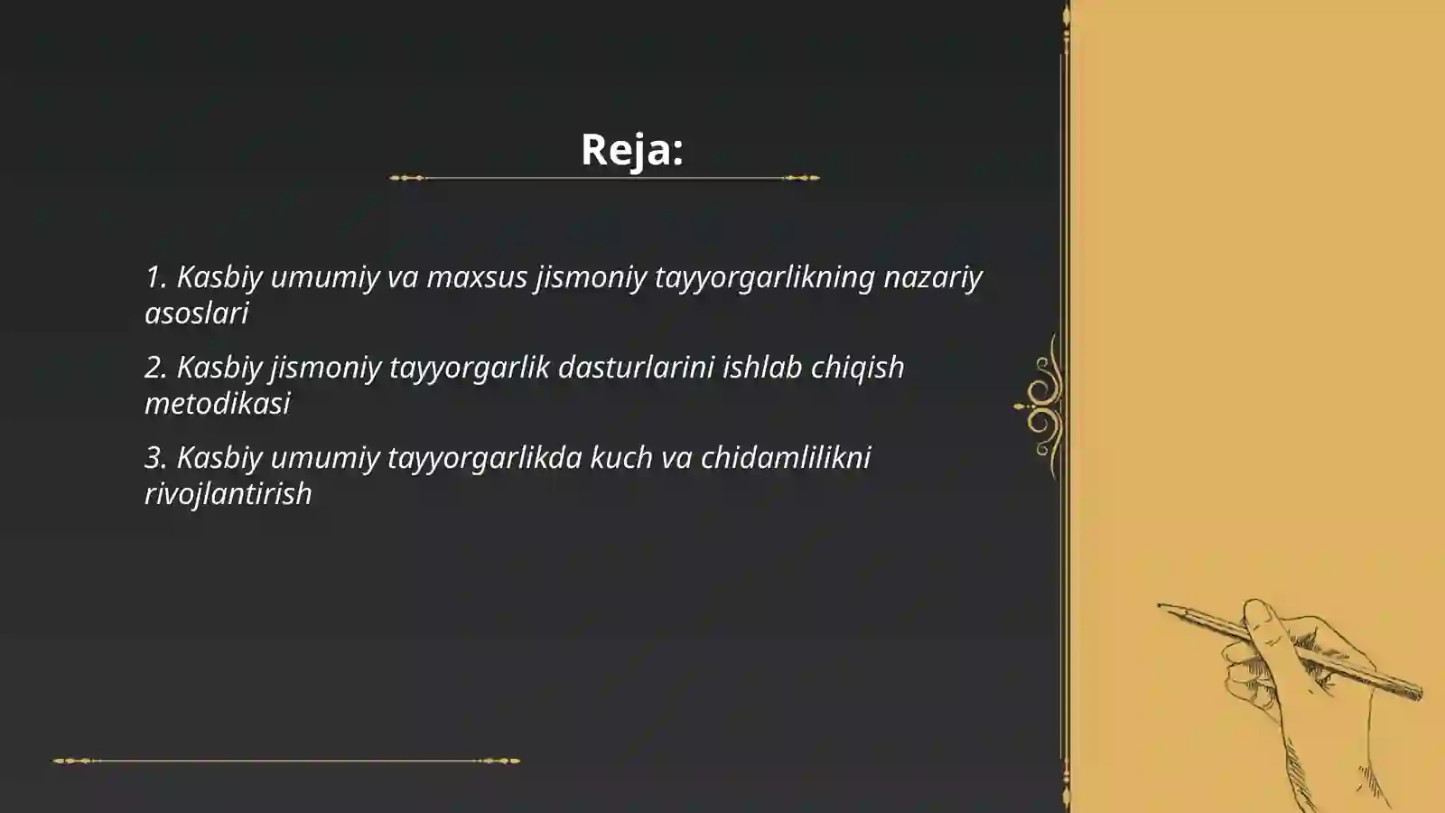 Kasbiy umumiy va maxsus jismoniy tayyorgarlik 2