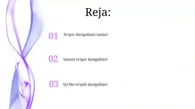 Zamonaviy to'quv dastgohlari 2