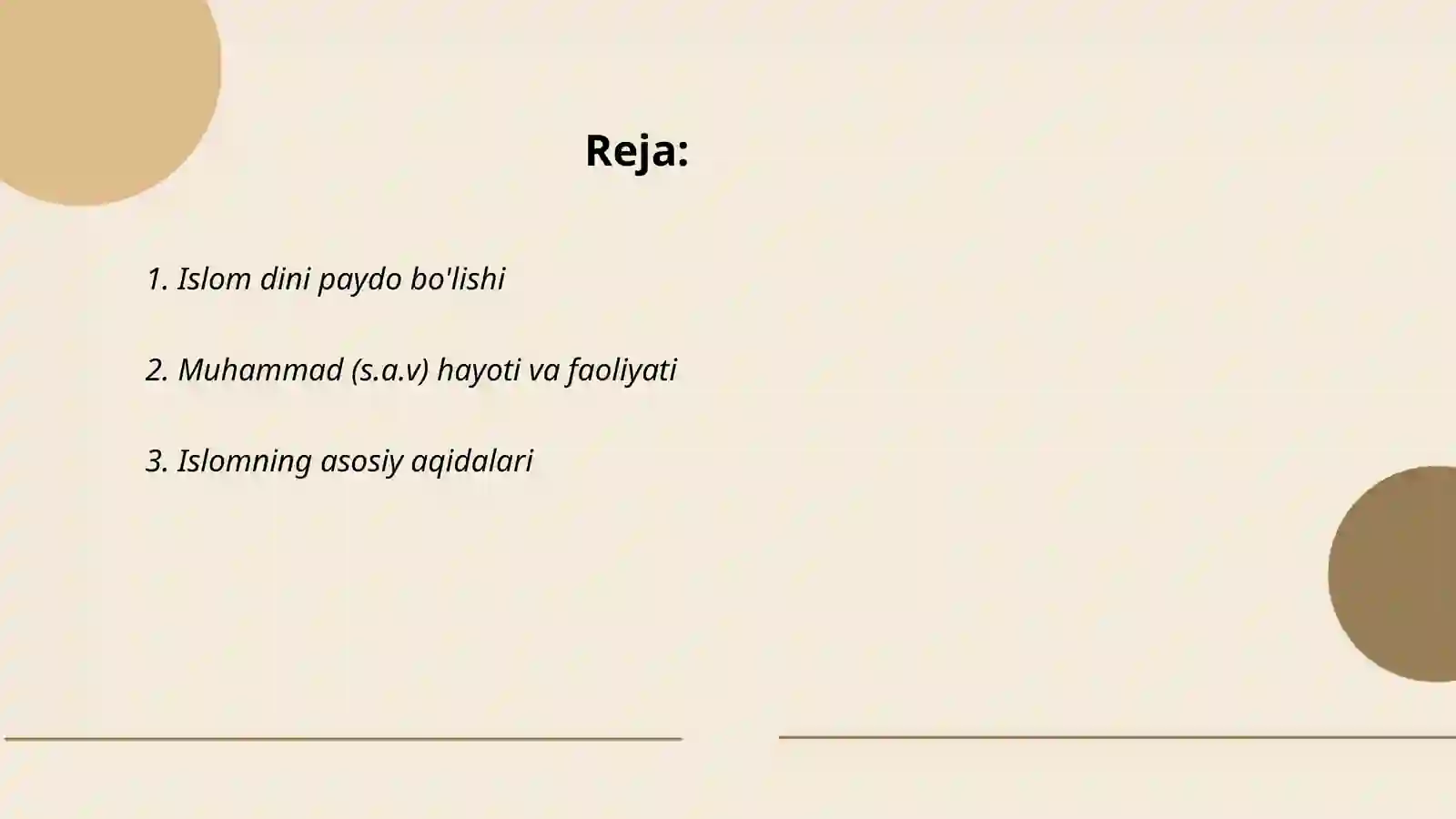 Islom dini tarixi va ta'limoti 2