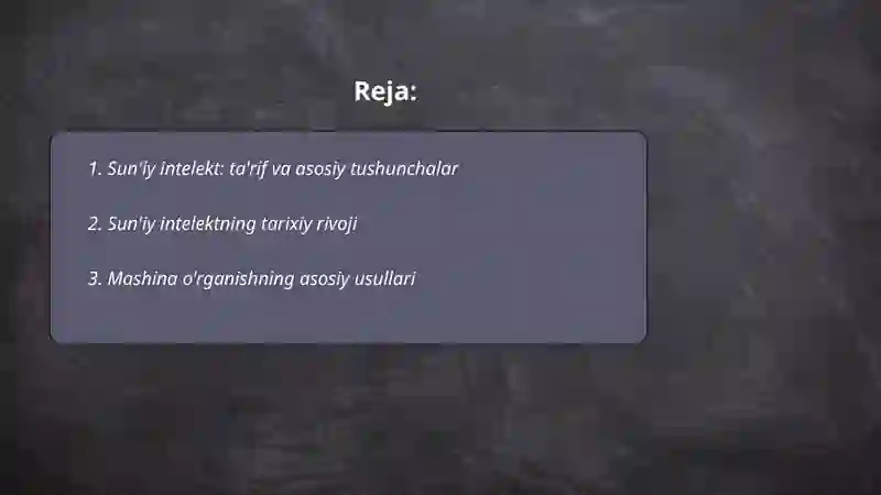 Sun'iy intelekt 2