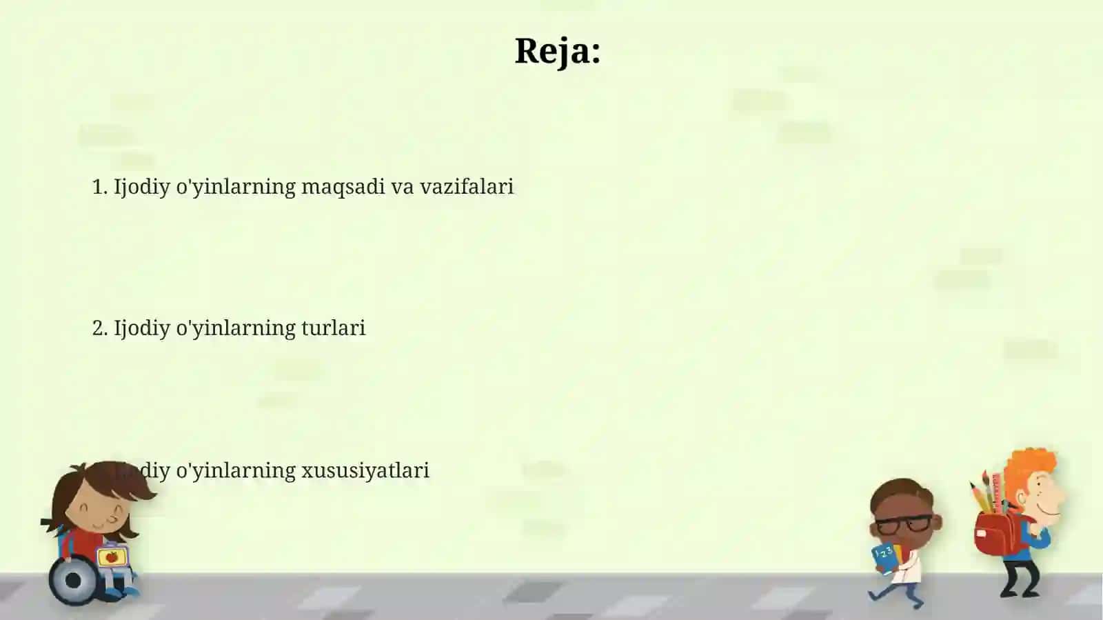 Ijodiy oʻyinlar: ularning maqsadi, vazifalari, turlari va xususiyatlari 2