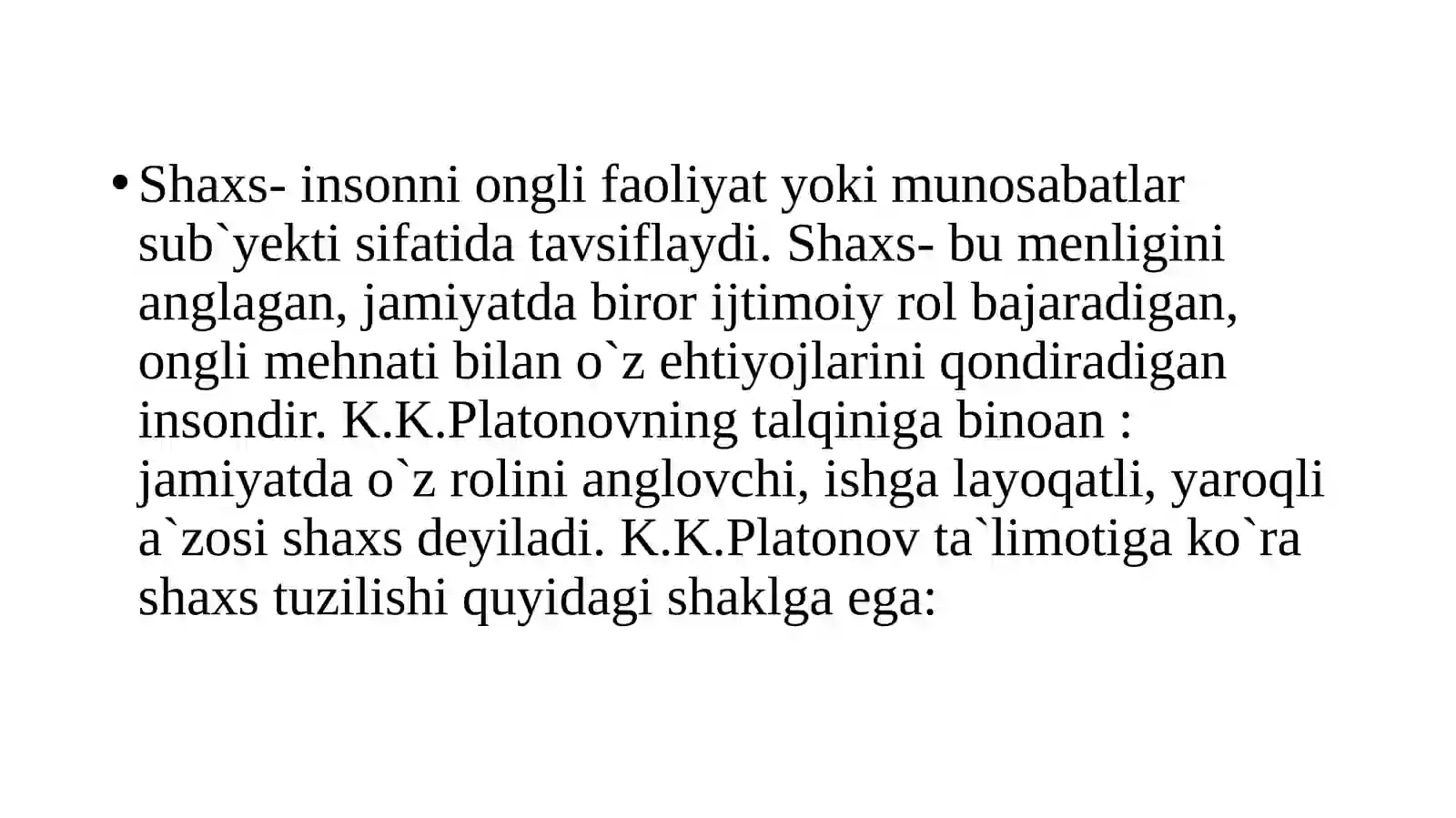 Shaxsning o'rganish metodlari 2