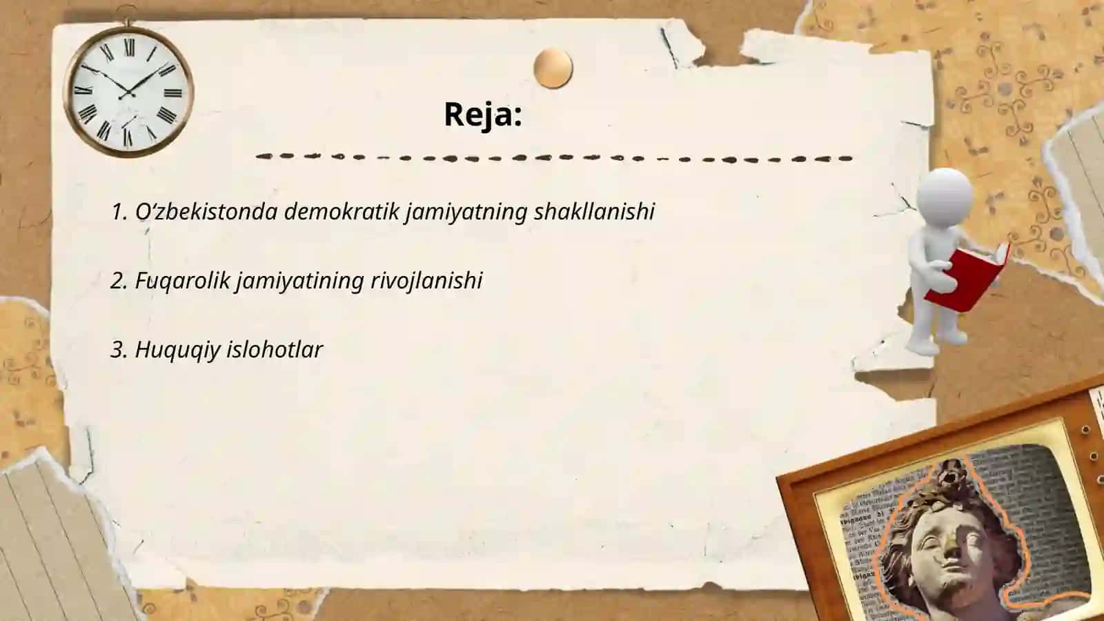 Oʻzbekistonda demokratik, fuqarolik jamiyati asoslarining shakllanishi 2