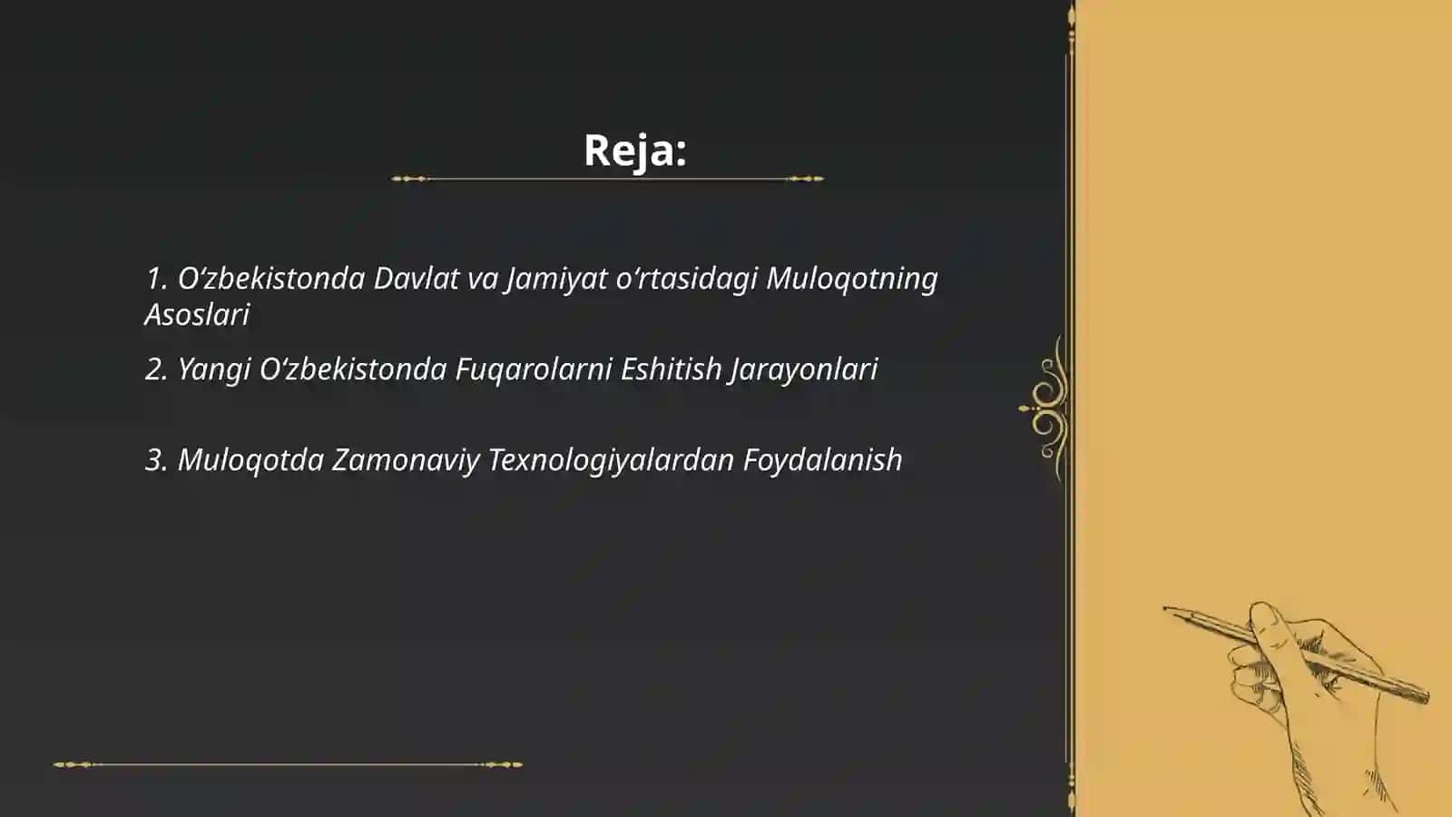 Oʻzbekistonda Davlat va Jamiyat oʻrtasidagi Muloqotning Asoslari 2