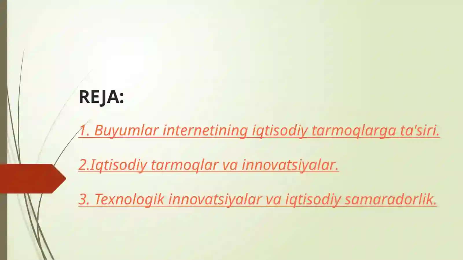 BUYUMLAR INTERNETINING IQTISODIY TARMOQLARDA QO’LLANILISHI 2