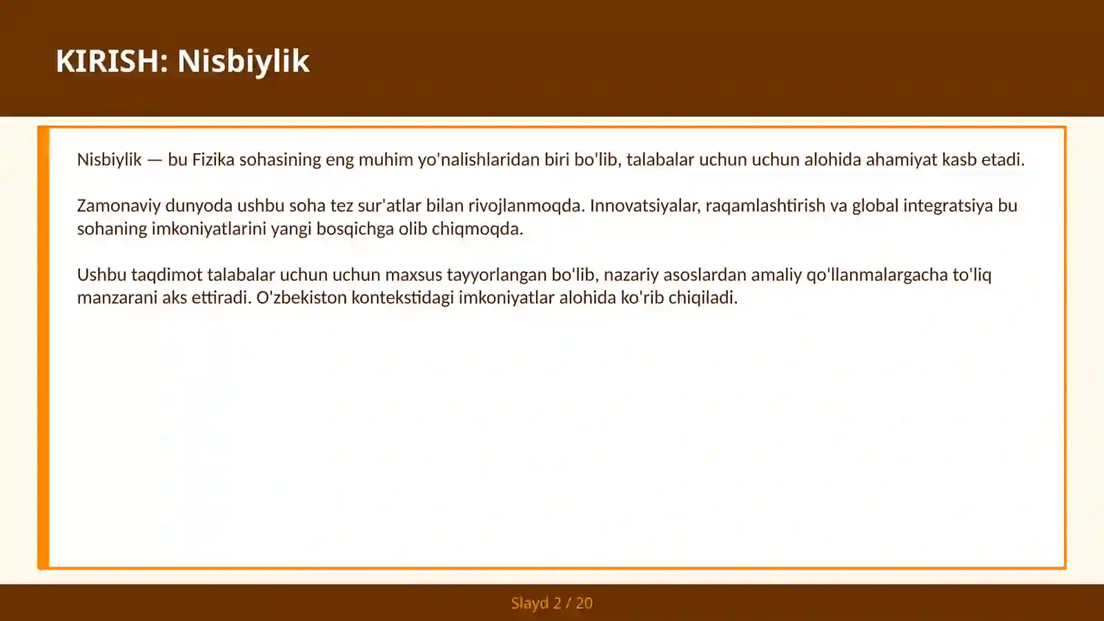 Nisbiylik 2