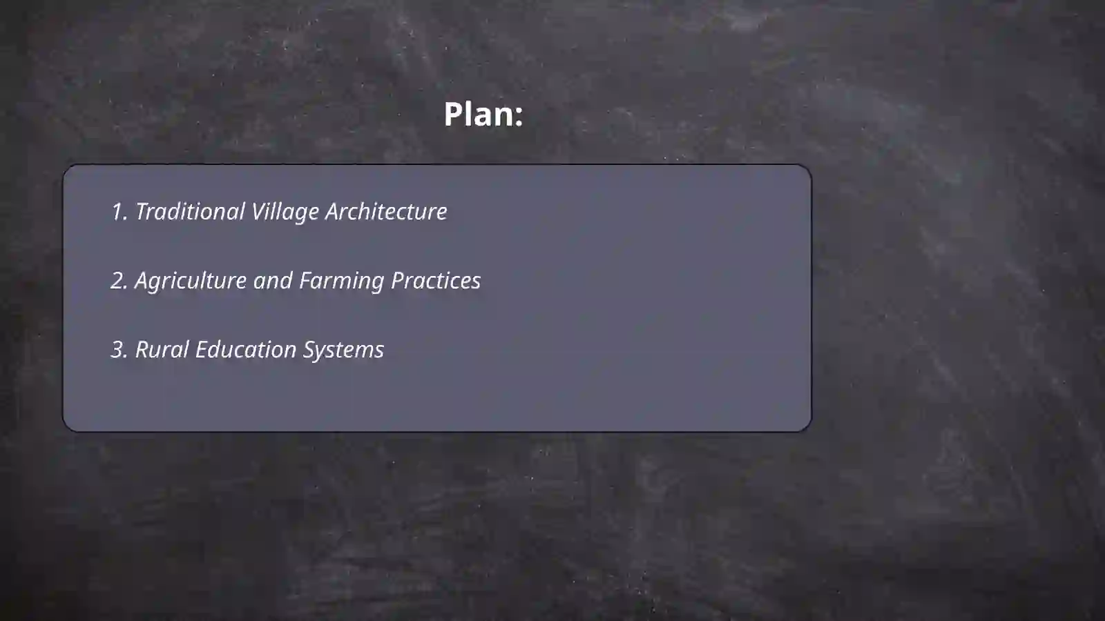 Village life 2