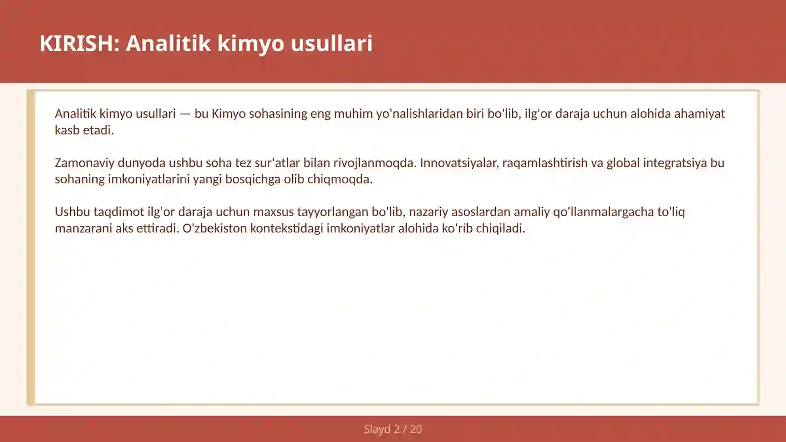 analitik kimyo usullari 2