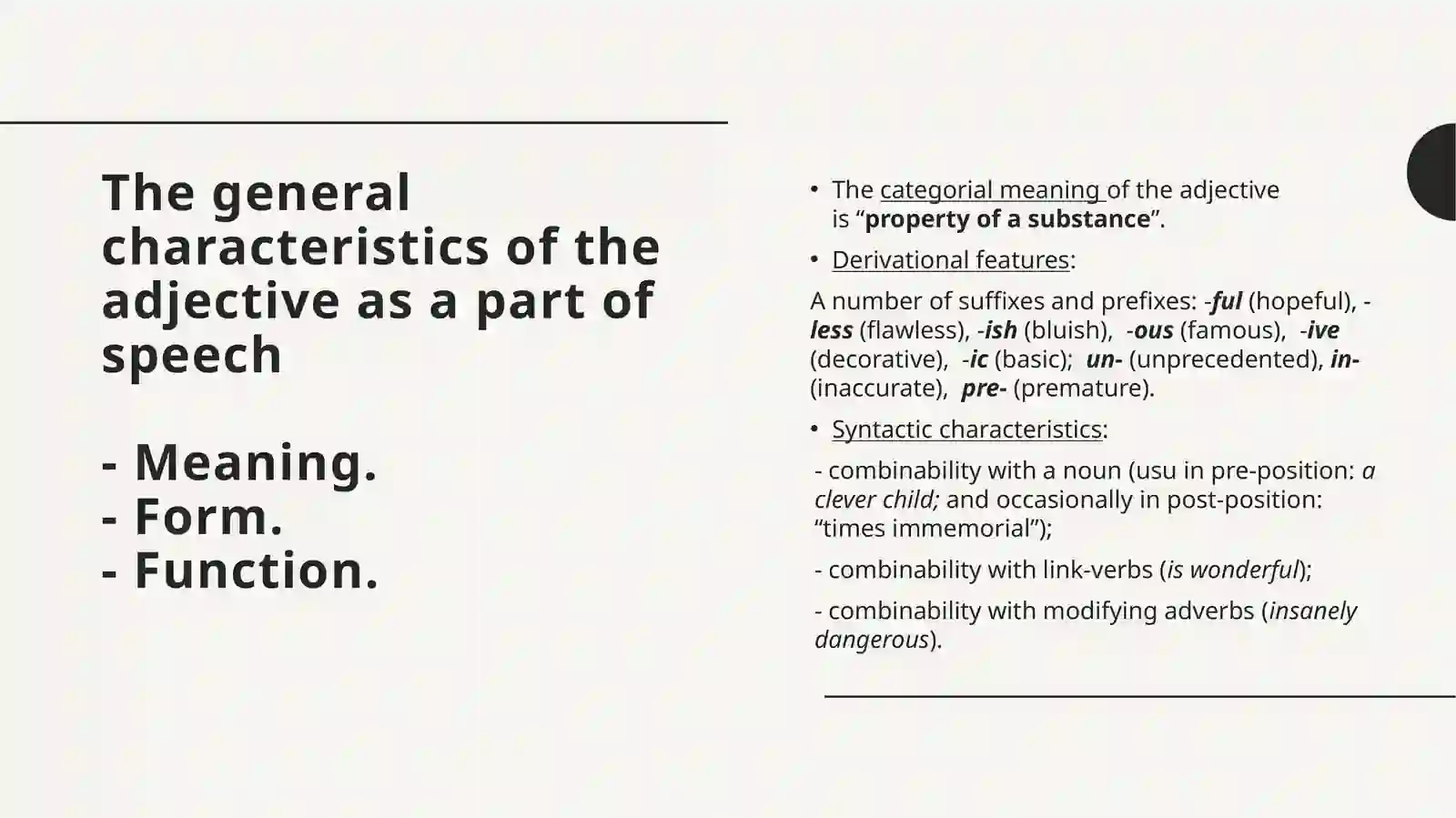 ADJECTIVEAND ITS CATEGORIES 2