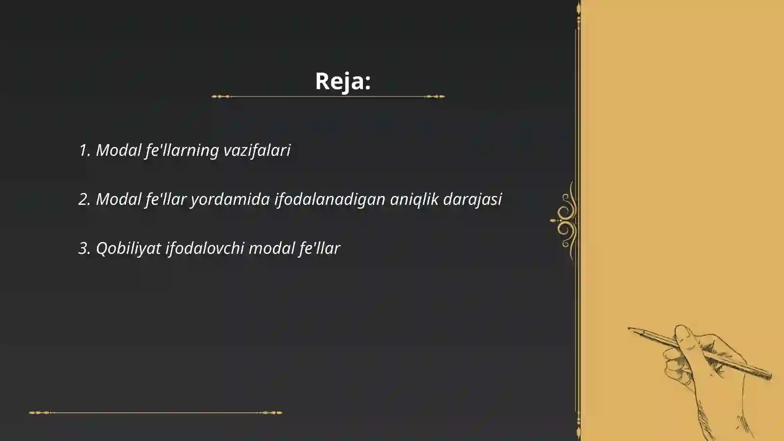 Modal fe'llar 2