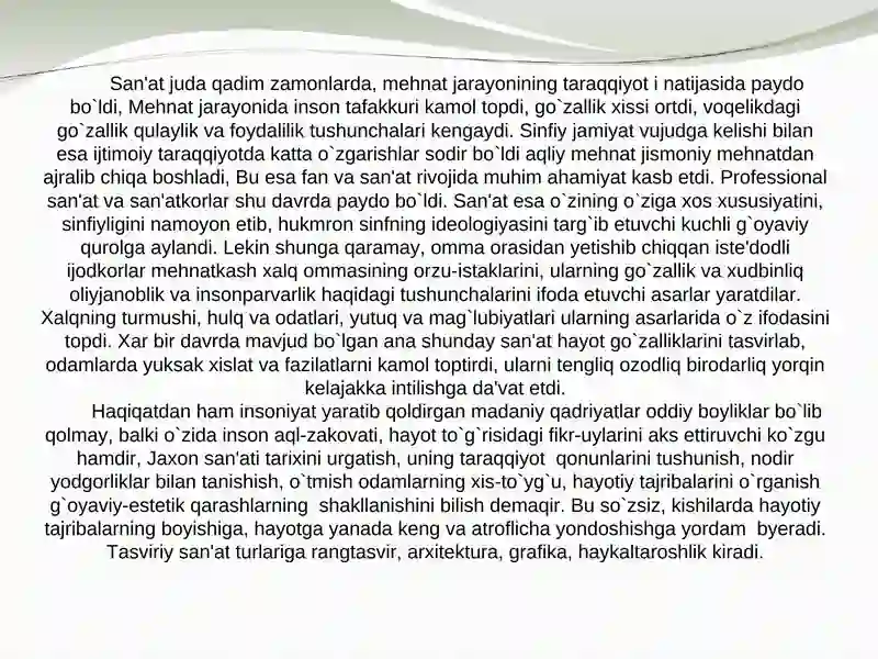 Tasviriy san’at tarixi 2