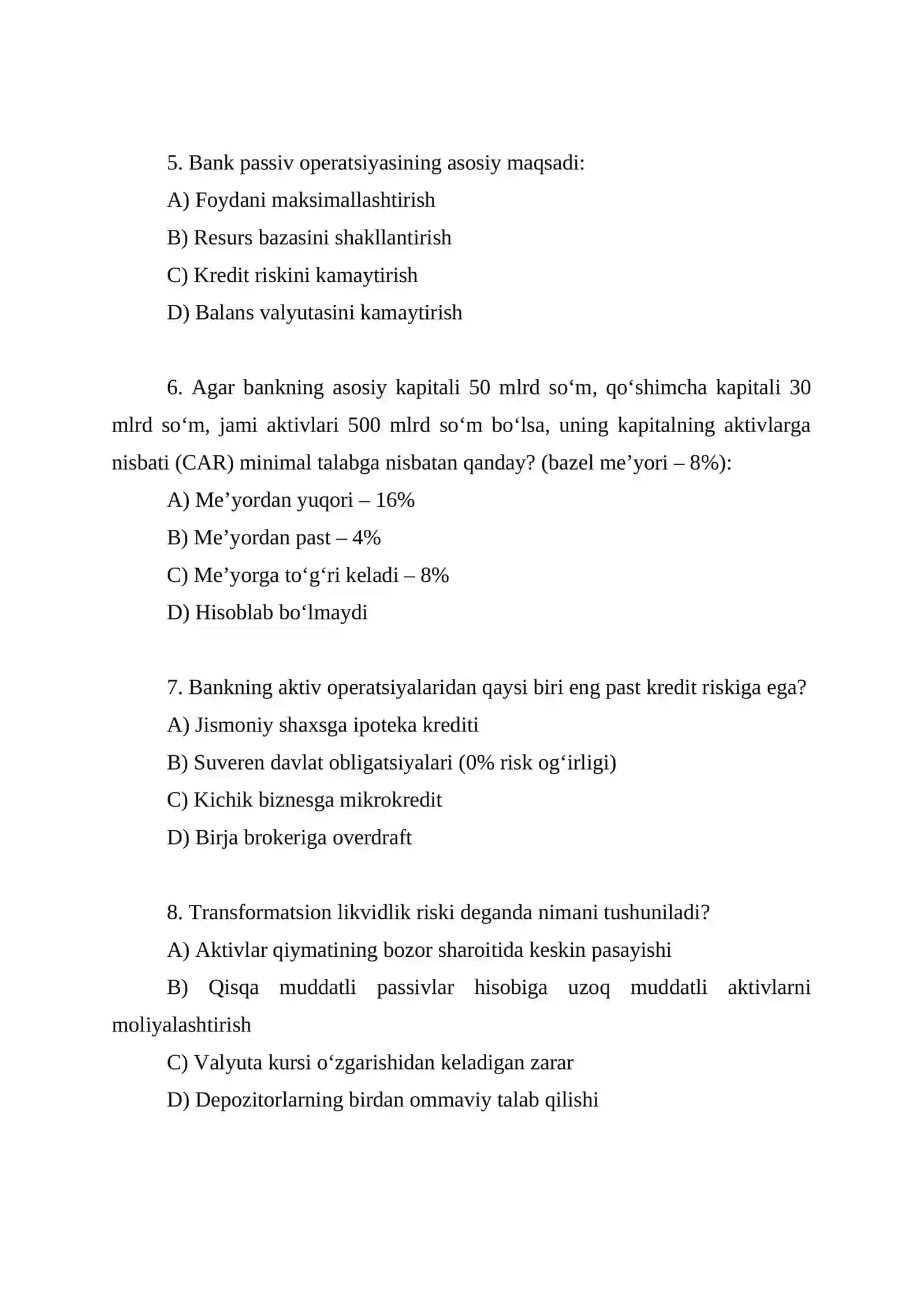 Bank aktivlari 2