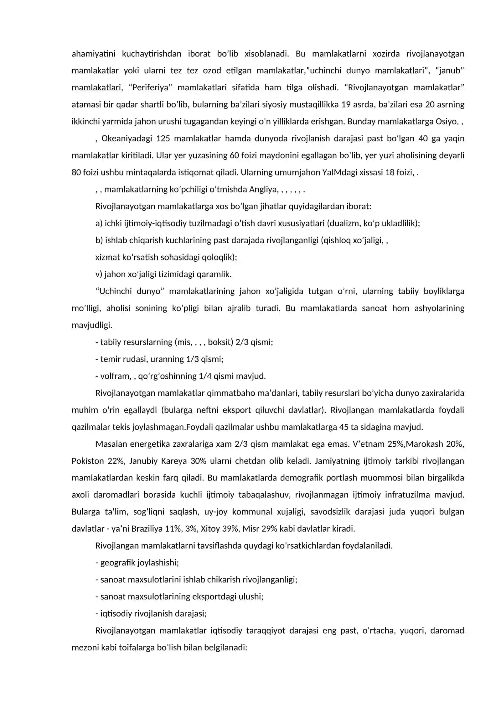 Yangi industrial mamlakatlari iqtisodiy rivojlanish modeli 2