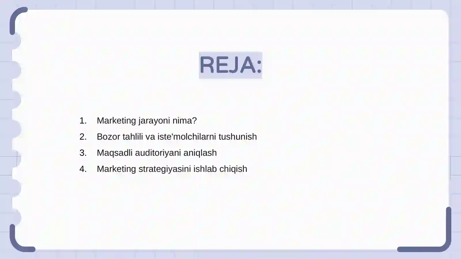 Marketing jarayoni 2