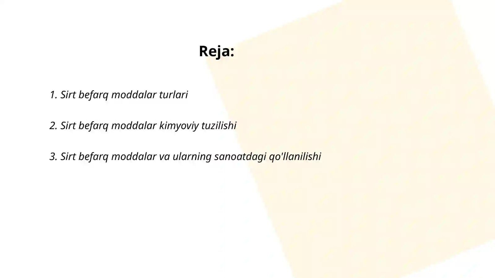 Sirt befarq moddalar 2