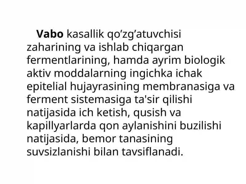VABO (cholera) 2