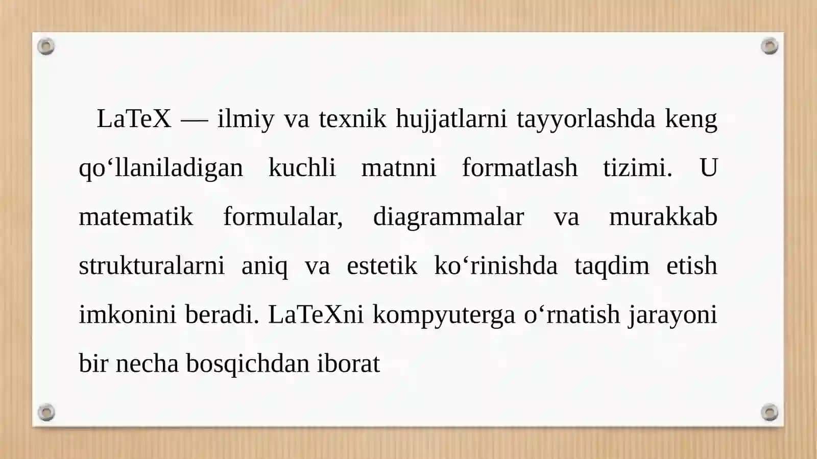 Kompyuterga LaTeX ni o‘rnatish 2