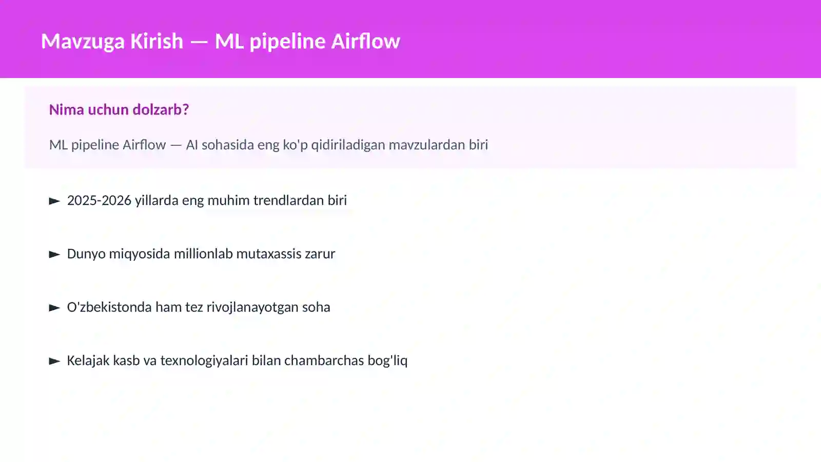 ML pipeline Airflow 2