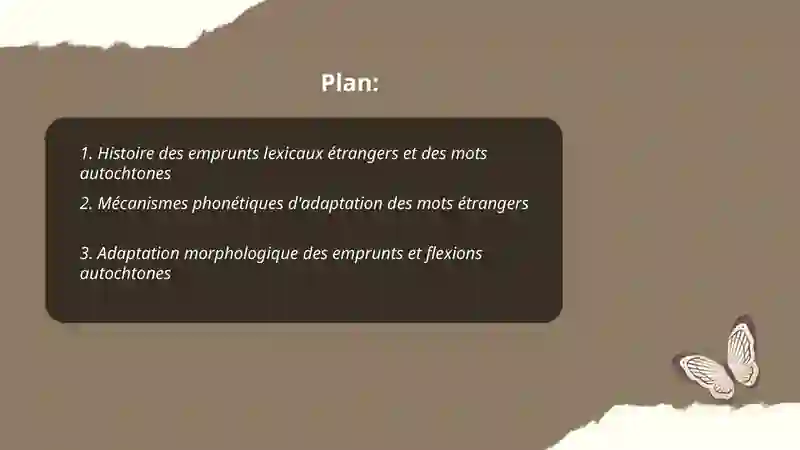 Analyse comparative des mots étrangers et autochtones 2