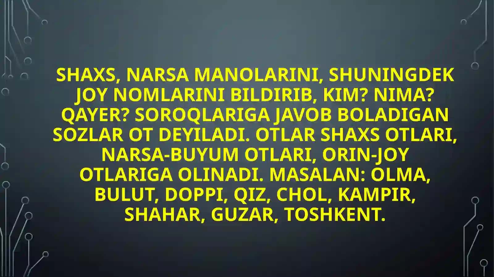 Ot so'z turkumi 2