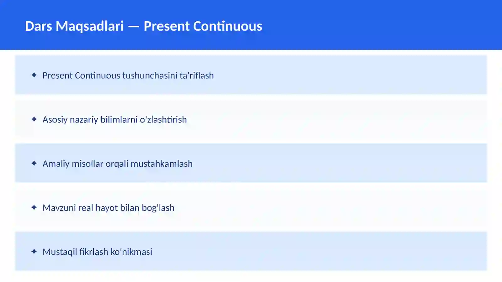 Present Simple 2