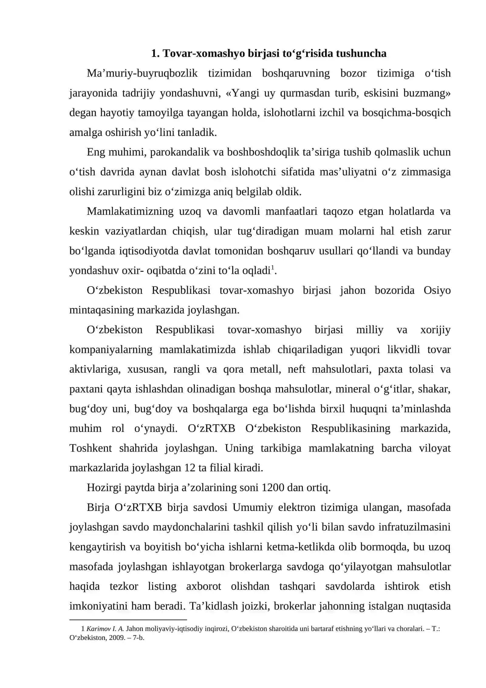 Tovar-xomashyo birjasining iqtisodiy mohiyati 2