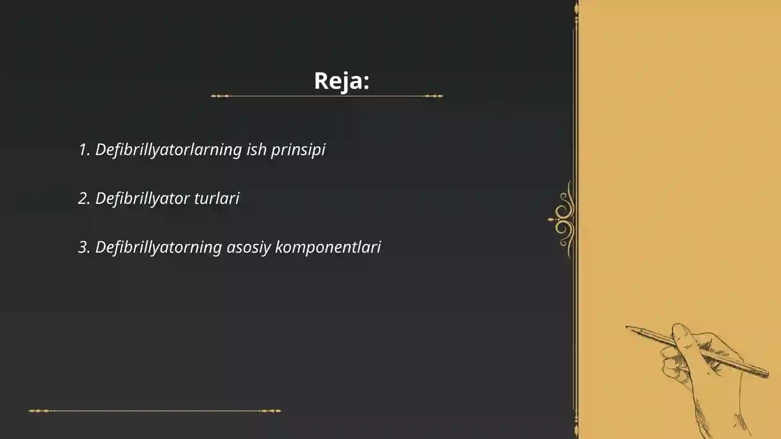 Defibrillyatorlar va ularning ishlash prinsiplari. Spirografiya apparatini tuzilishi, ishlash prinsipi va tibbiyotda qo'llanilishi 2