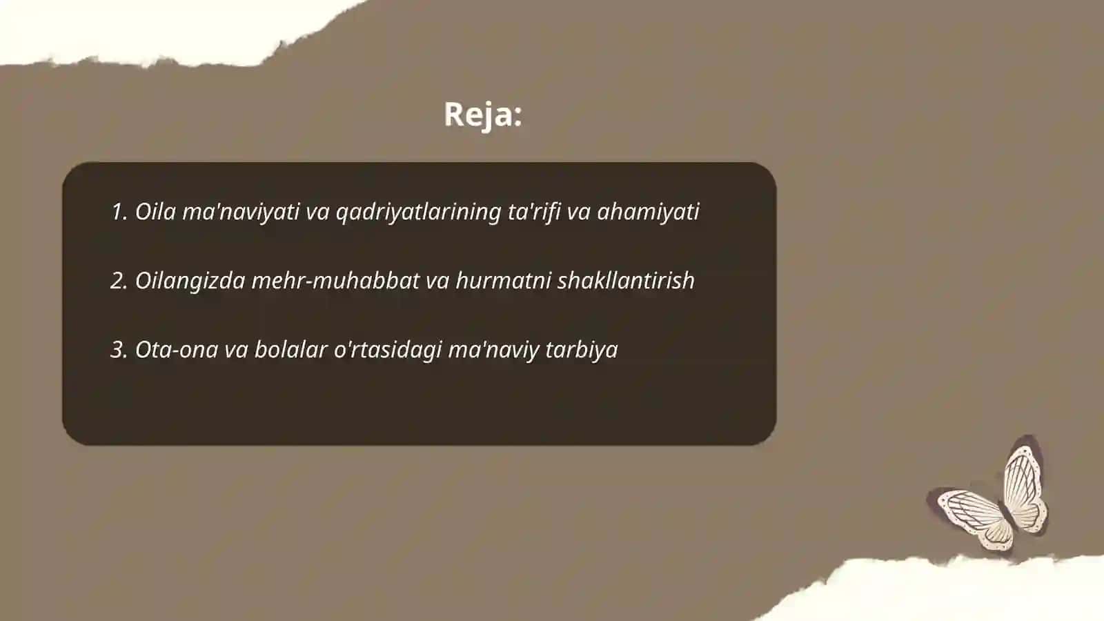Oila ma'naviyati va qadriyatlari 2