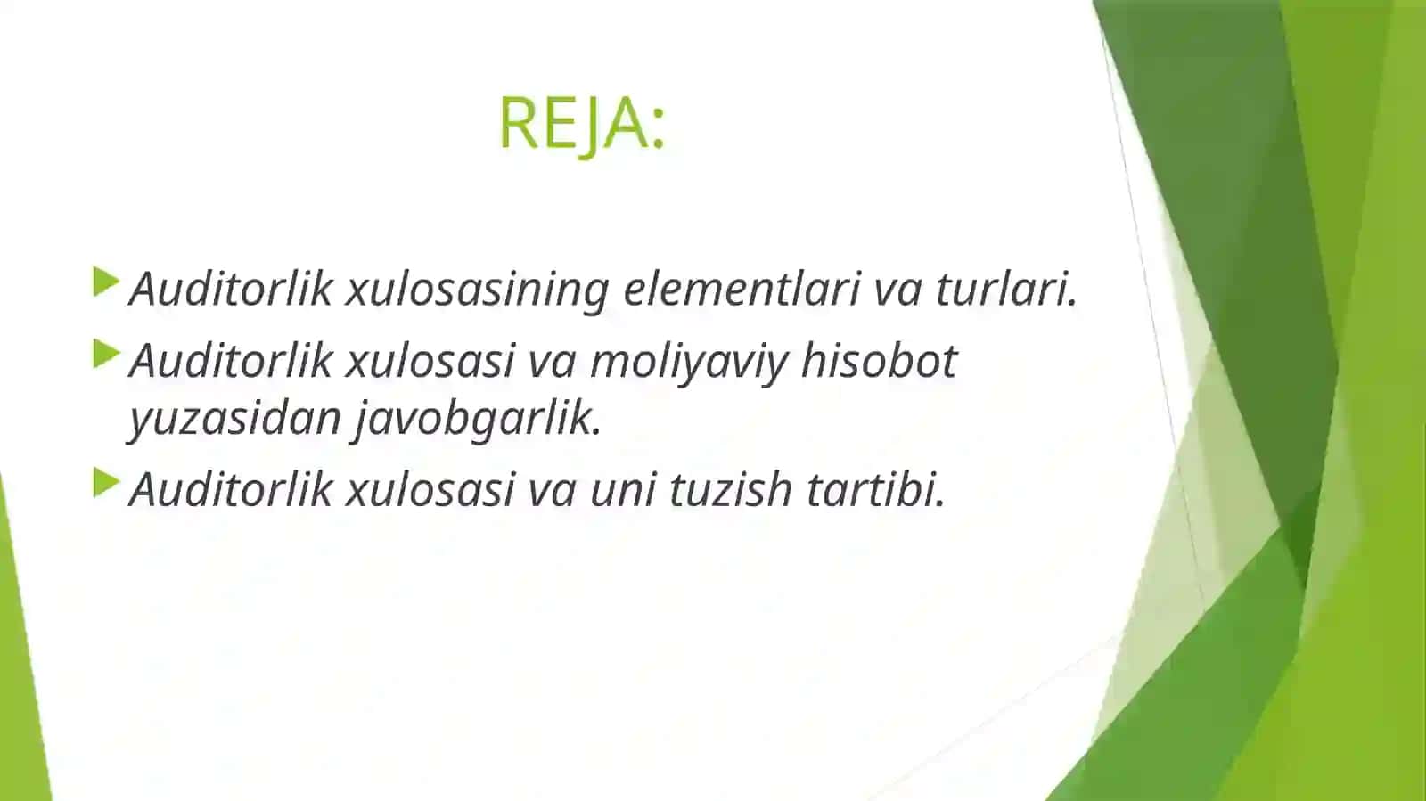 Banklardaauditirxulosalarningyakuniybosqichlari 2