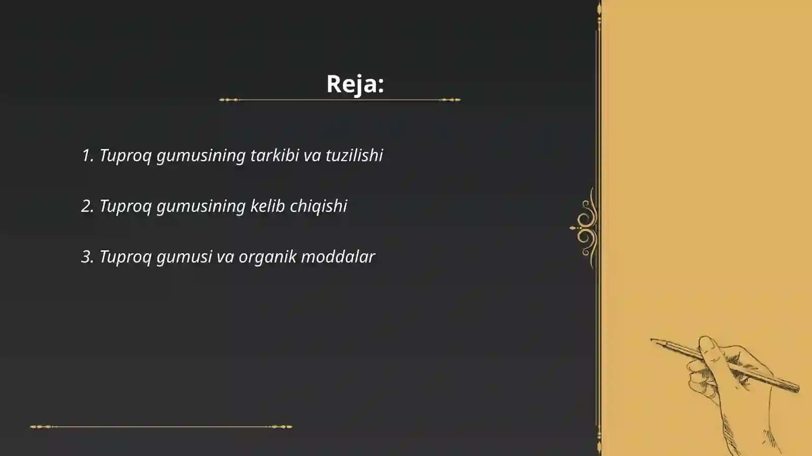 Tuproq gumusi, uning kelip chiqishi va xossalarga taʼsiri 2