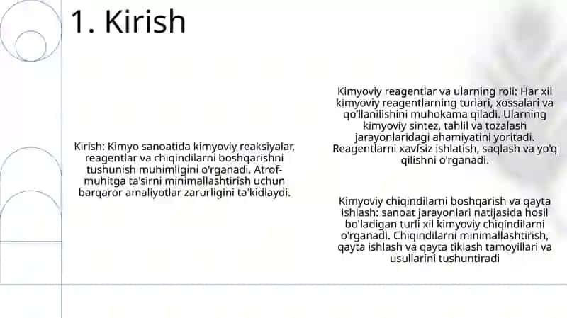 Kimyoviy Reaktivlarni Va Kimyoviy Chiqindilarning Qayta Ishlash 2