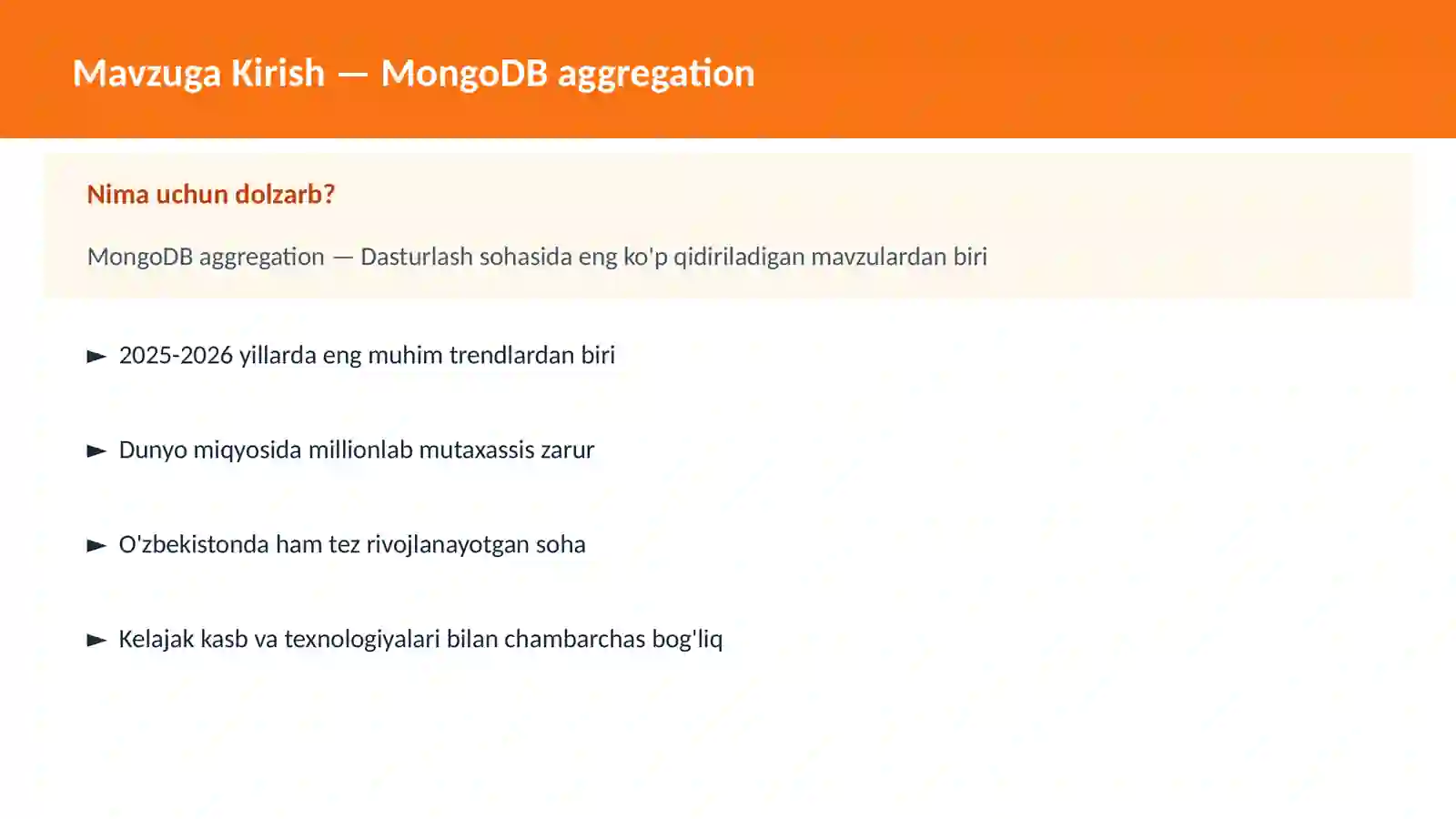 MongoDB aggregation 2