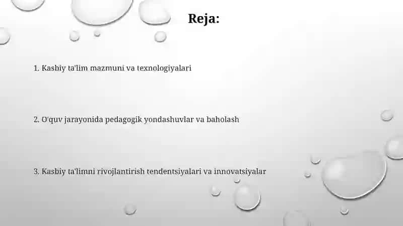 Kasbiy taʼlim mazmuni va texnologiyalari 2