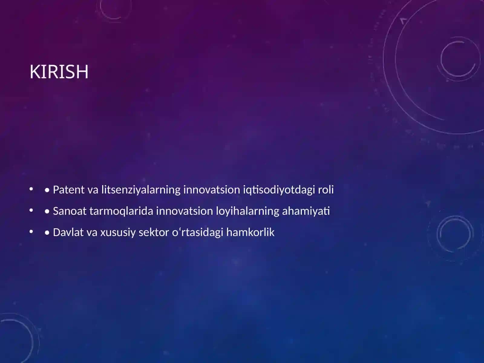 Patent, Litsenziya va Sertifikatlar olish uchun Shartnomalar tuzish 2