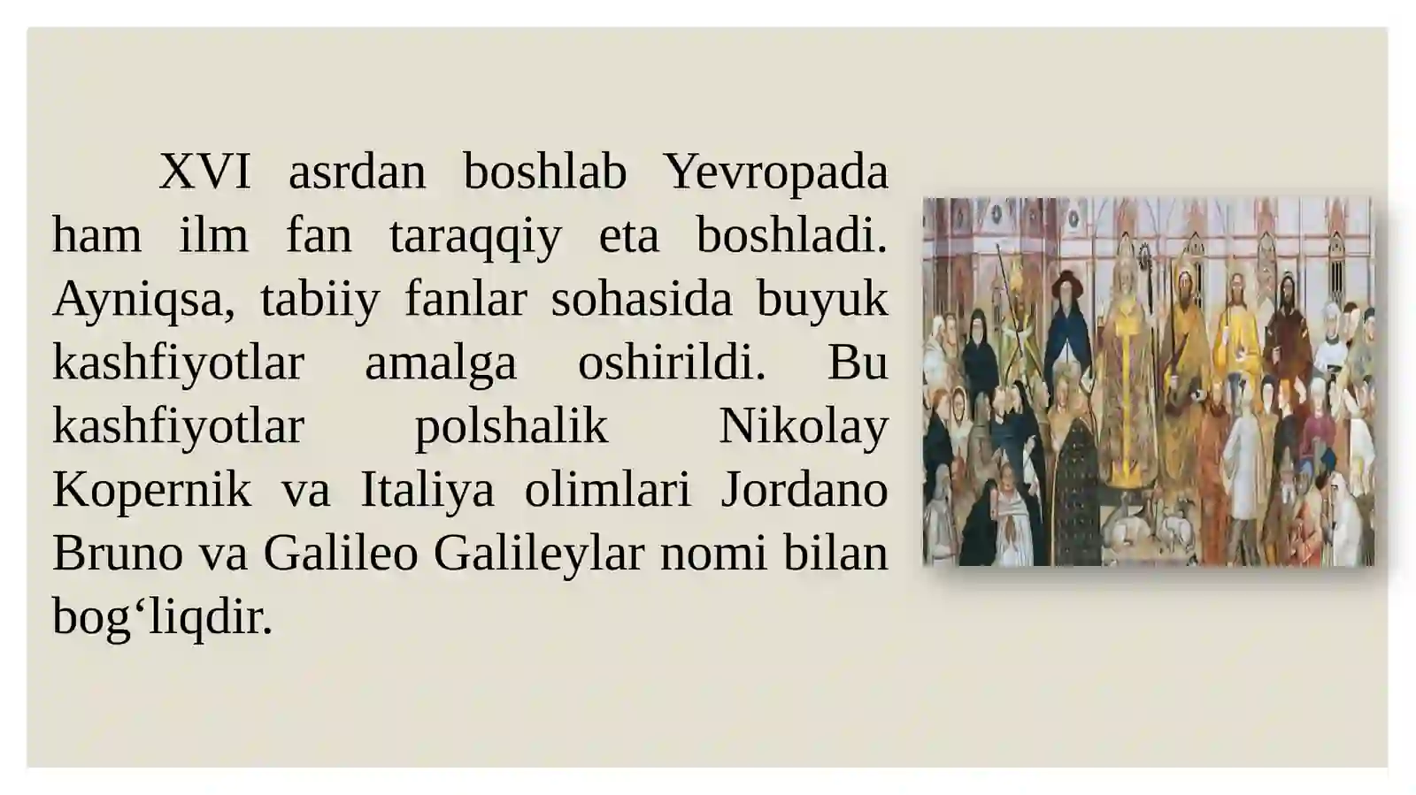Yevropada ilm-fan kashfiyotlari 2