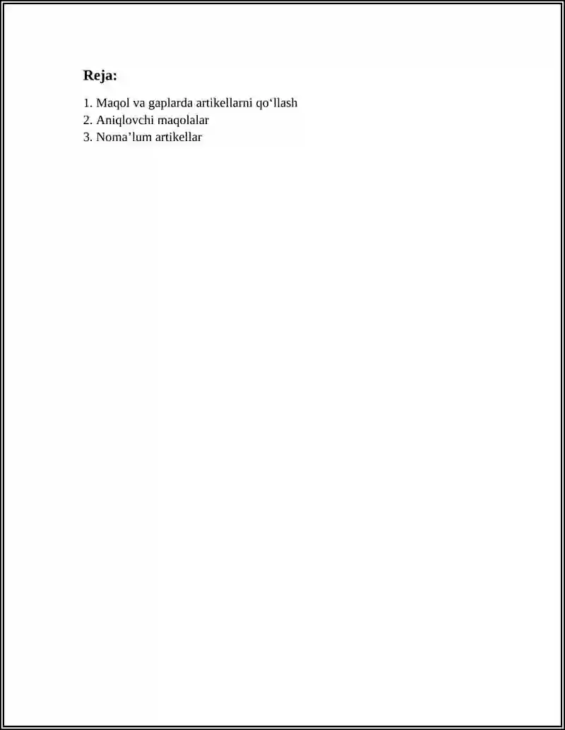 GEBRAUCH DES ARTICLELS 2