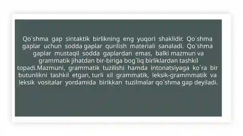 Qo’shmagapturlari 2
