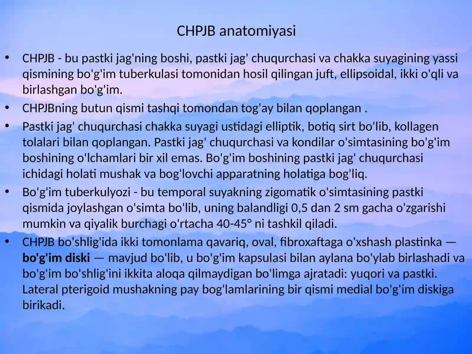 CHakka Pastki Jag' Bo'g'imi ankilozi 2