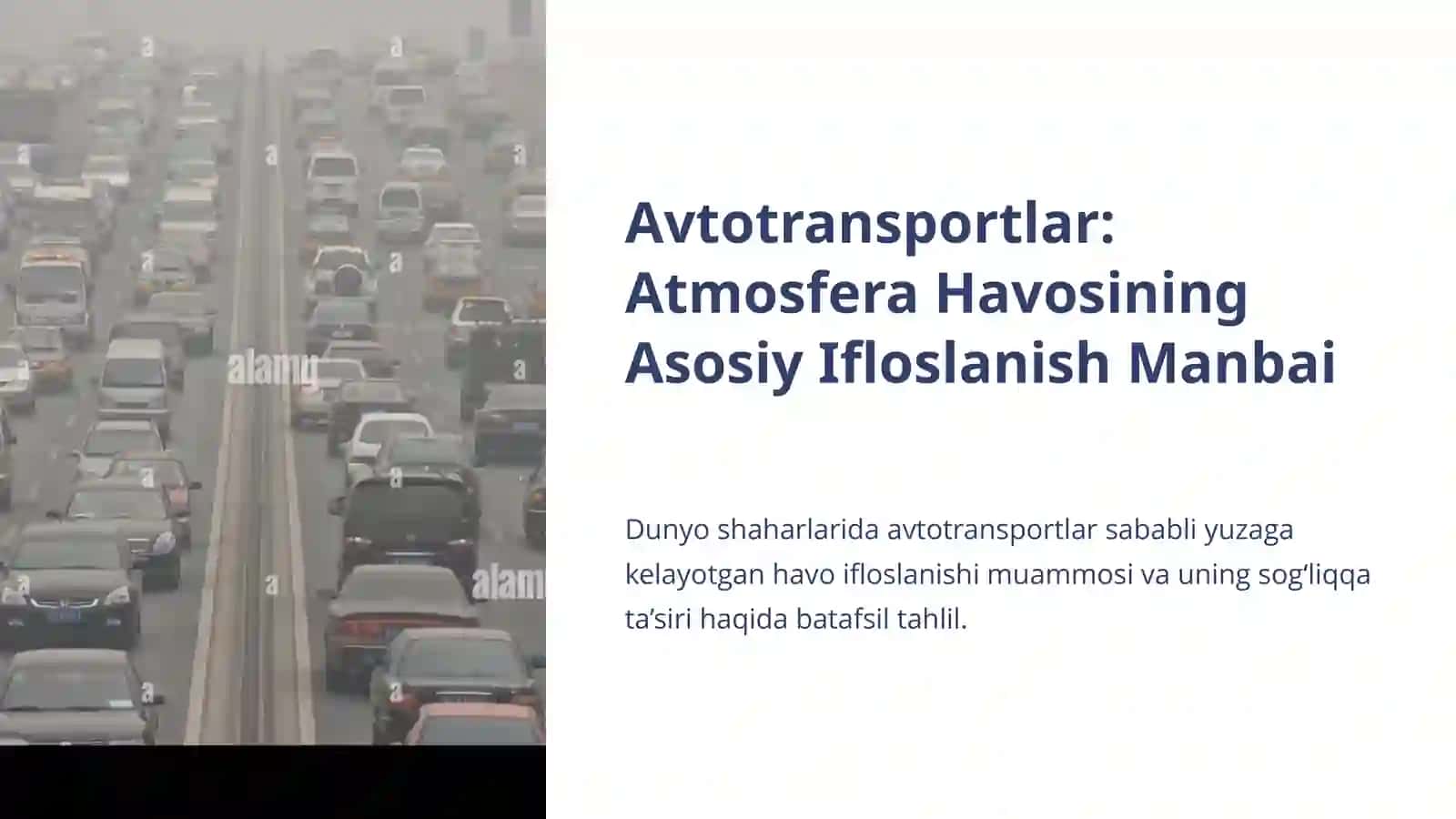 Ekologiya fanidan prezentatsiya 2