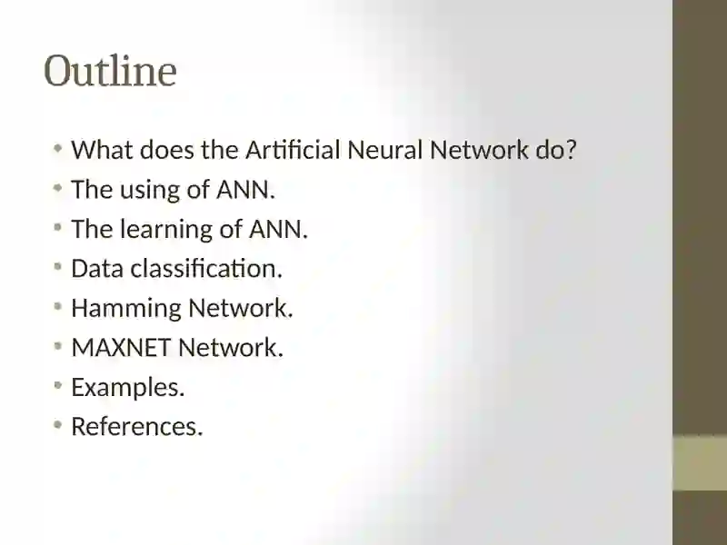Artificial Neural Networks 2