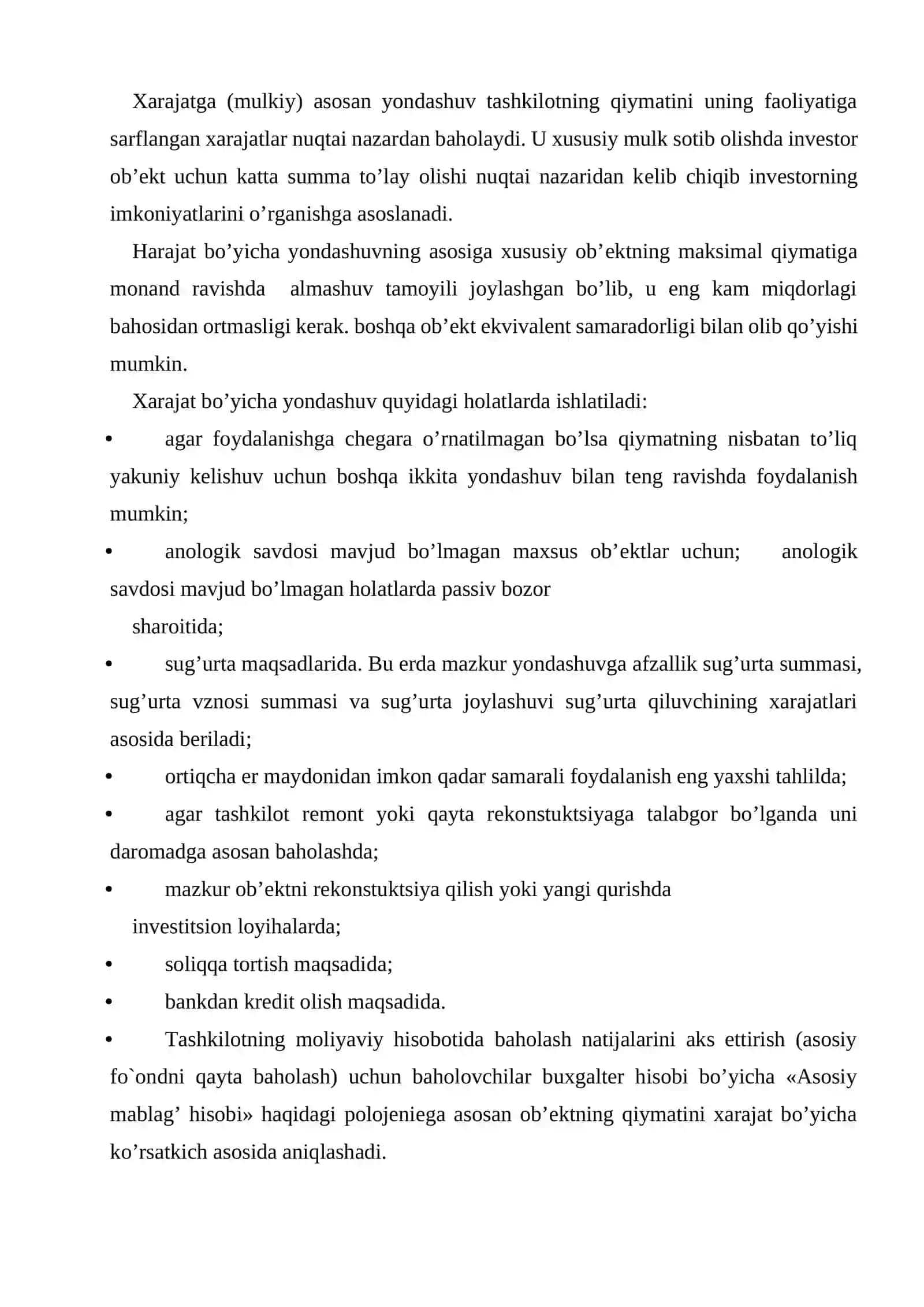 Biznеsni baholashning xarajatli yondashuv usuli 2